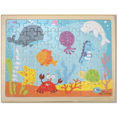 60 Piece Wooden Ocean Jigsaw Puzzle 